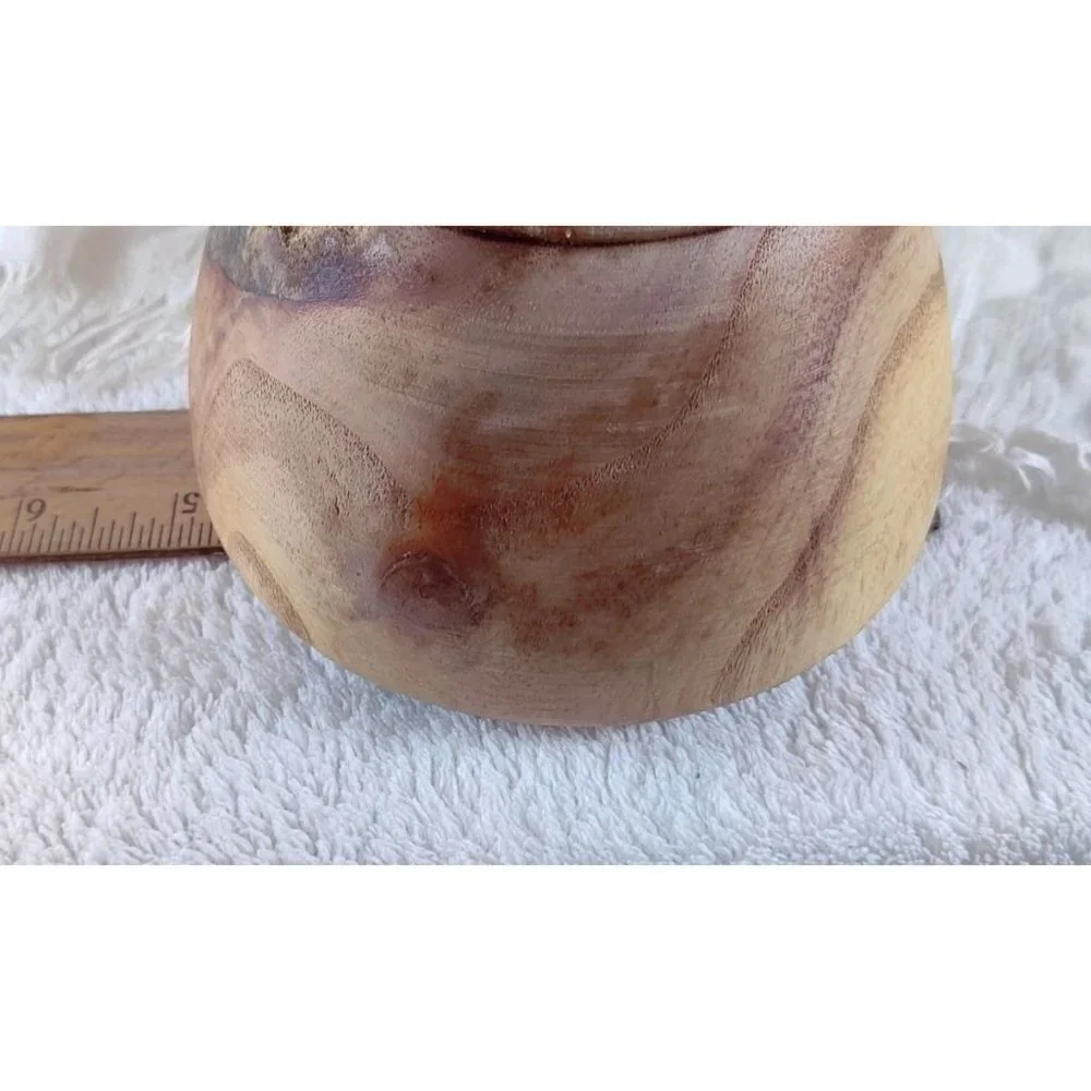Culinary Corner Wooden Mortar Bowl Decorative Decor Kitchen 5